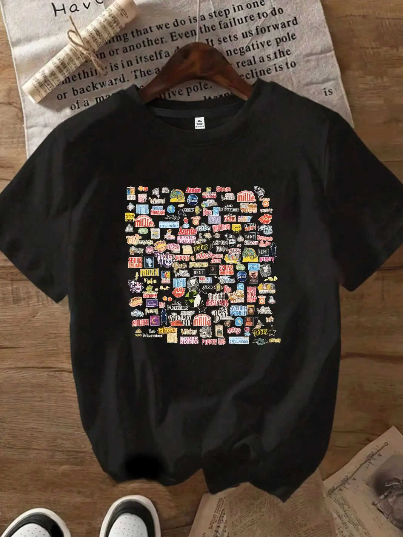 

【10115682】 Женская футболка больших размеров с круглым вырезом и короткими рукавами, эластичными половинными рукавами и модными принтами