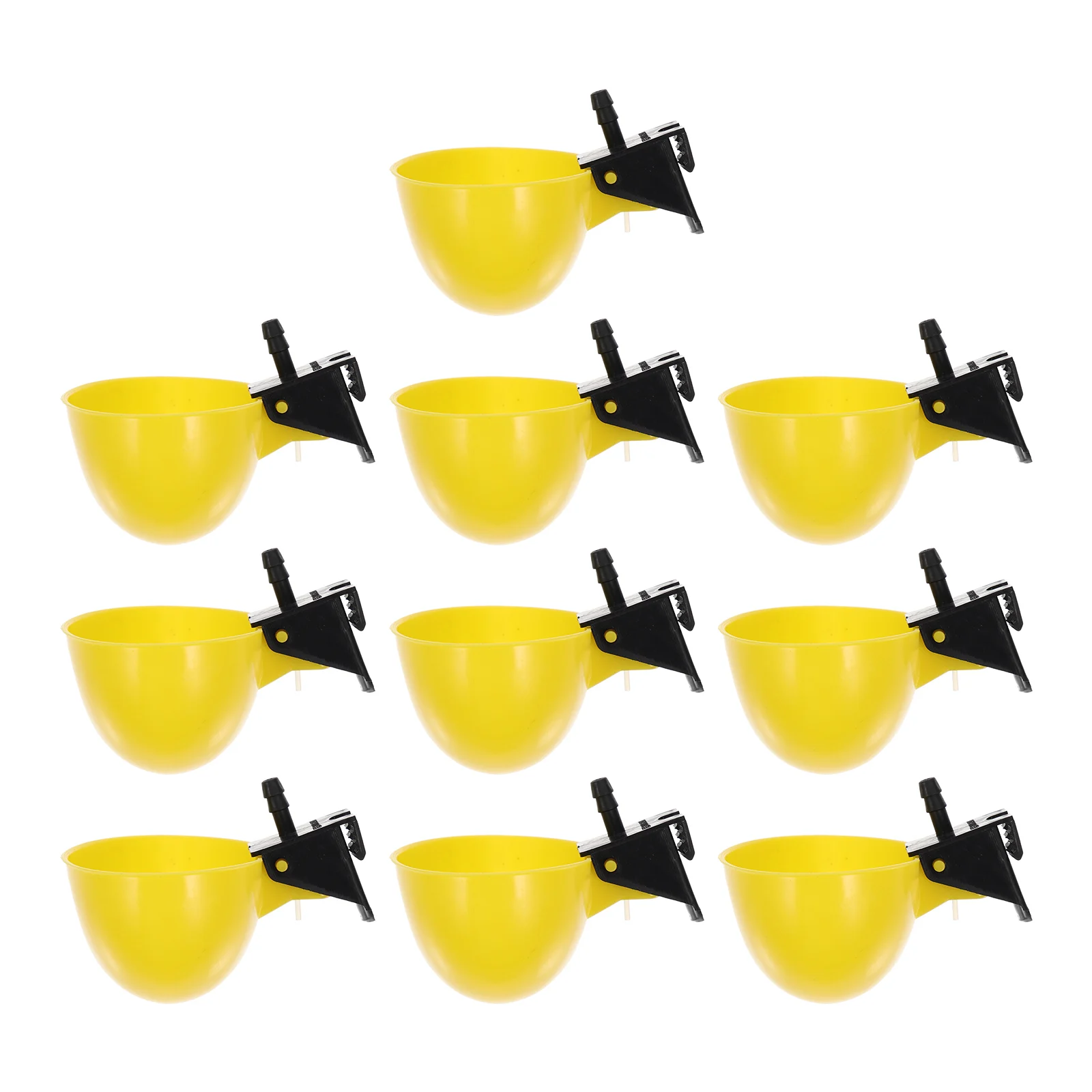 

10 Pcs Automatic Drinking Fountain Chicken Water Dispenser Cup Pigeon Waterer Cage Feed Cups Plastic Duck Feeder Baby