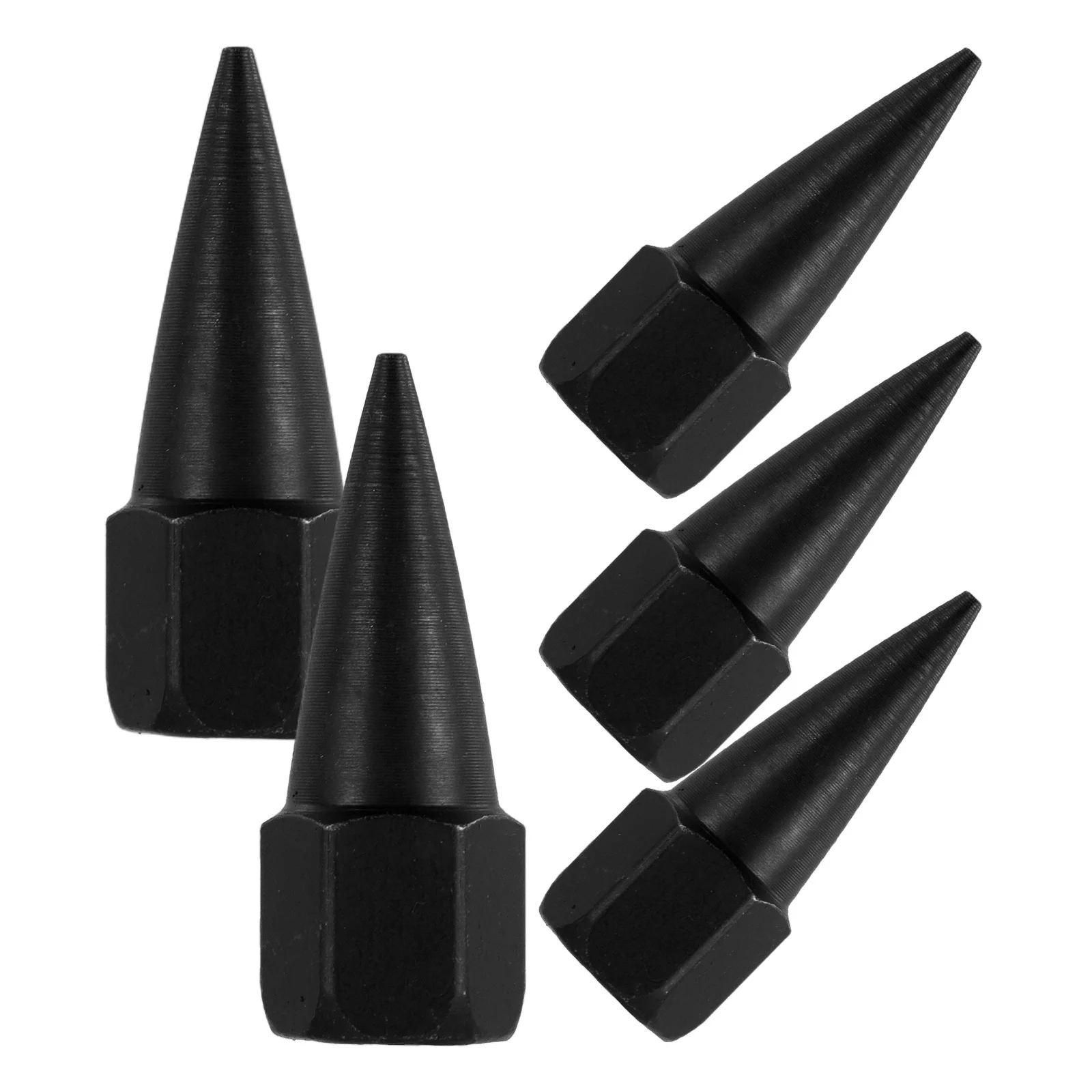 

5Pcs Carbon Steel Black Nozzle Tips for Manual Grease Application Leakproof Universal Fit Replacement Accessories for Machining
