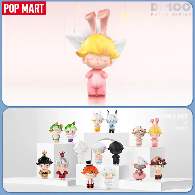 

POP MART Dimoo Retro Series Blind Random Box Toys Kawaii Anime Action Figure Caixa Caja Surprise Mystery Box Dolls Girls Gift