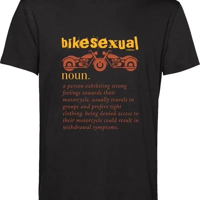 Bikesexual Funny T Shirt Meme Joke Bike Lovers Biker Squad Adventure Top