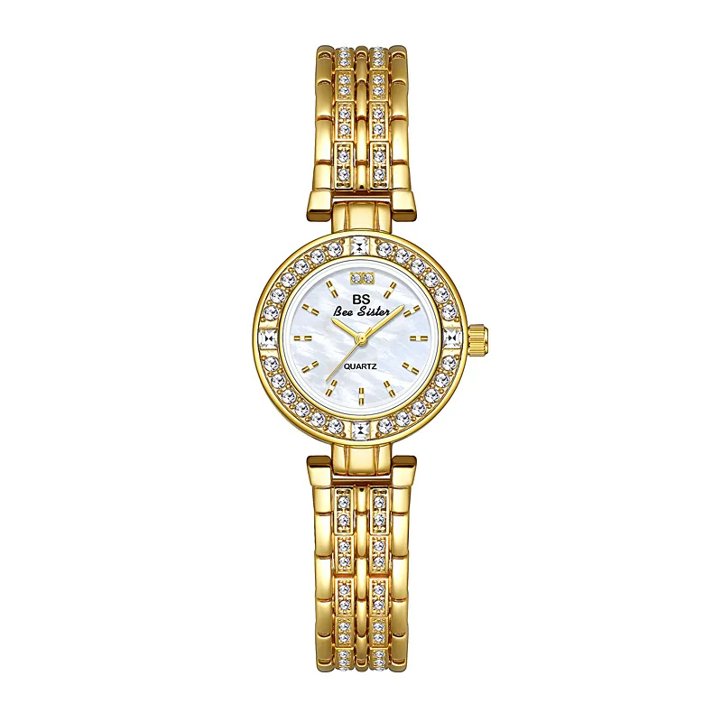 2025 relojes de lujo para mujer, relojes de pulsera de vestir con diamantes de cristal para mujer, pulsera informal, reloj de cuarzo resistente al agua para mujer