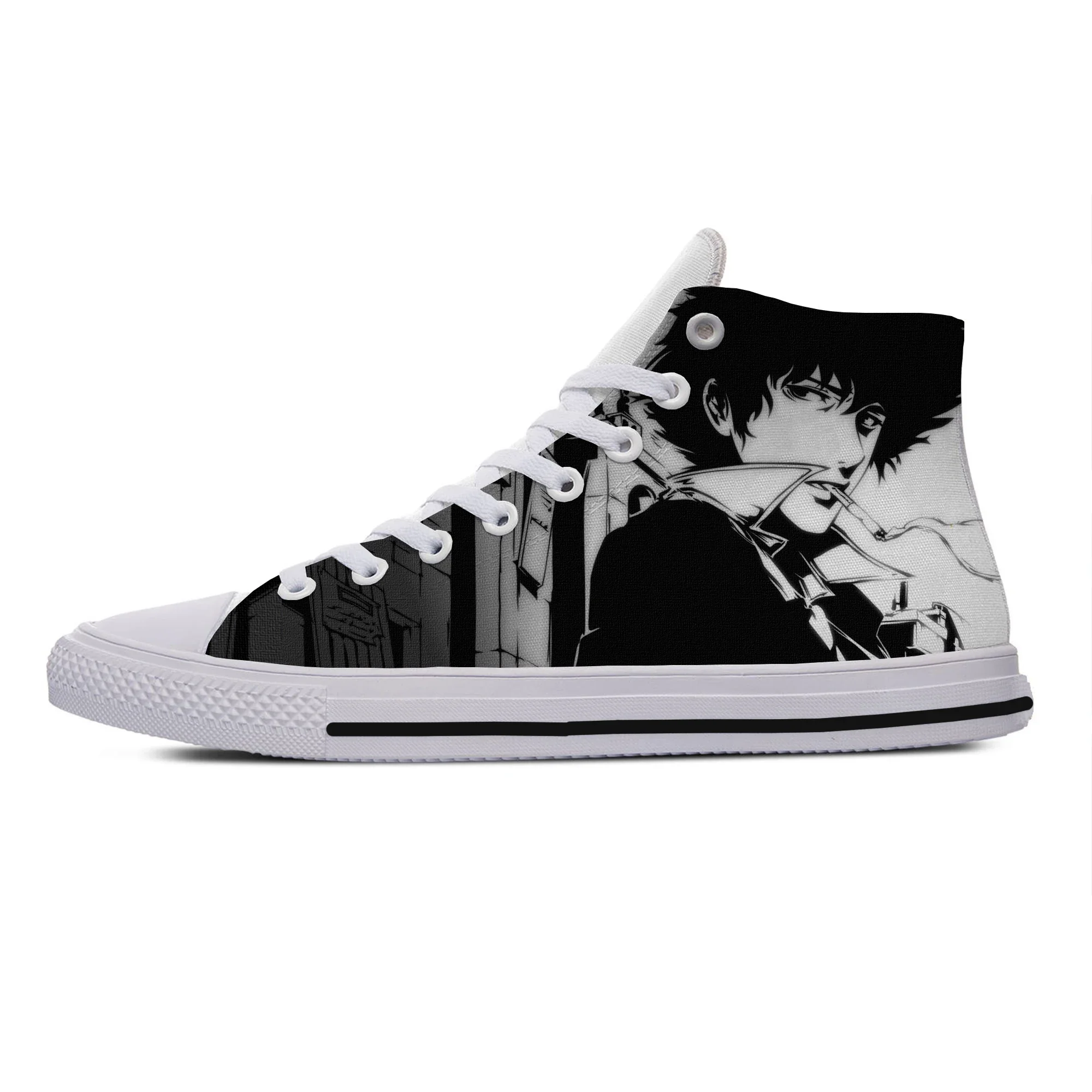 Baskets décontractées pour hommes et femmes, chaussures Anime Cowboy Bebop, chaussures classiques High Help Board, mode chaude et cool, haute qualité, dernier, été