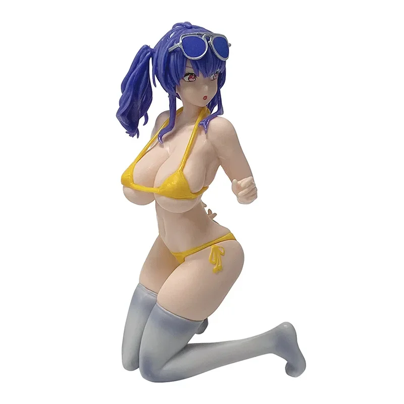16cm jogo azur lane rn pola roupa de banho ajoelhada figura de ação pvc modelo estátua brinquedos boneca decoração de mesa presentes colecionáveis