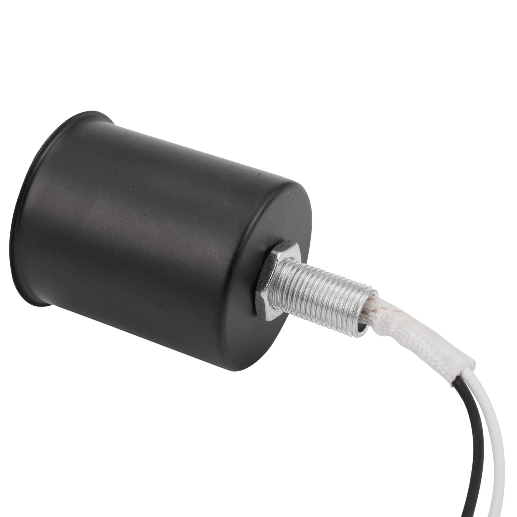 M12K-4X E27 Screw Base Round LED Light Bulb Lamp Socket Holder Adapter Metal Lamp Holder With Wire Black