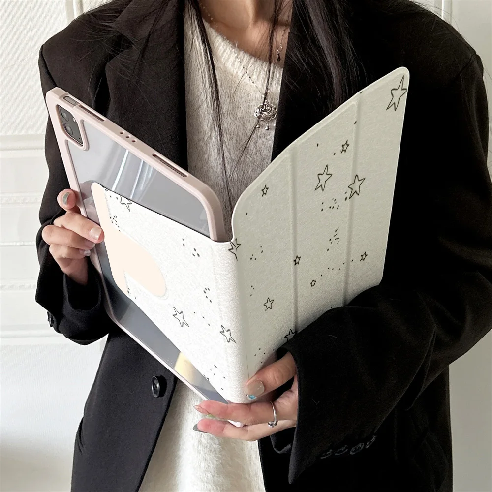 

360 ° Вращающийся складной чехол для легкой защиты вашей подушечки: совместим с iPad Air 6, Air 5,4,10,2024, air m3/a16 2025