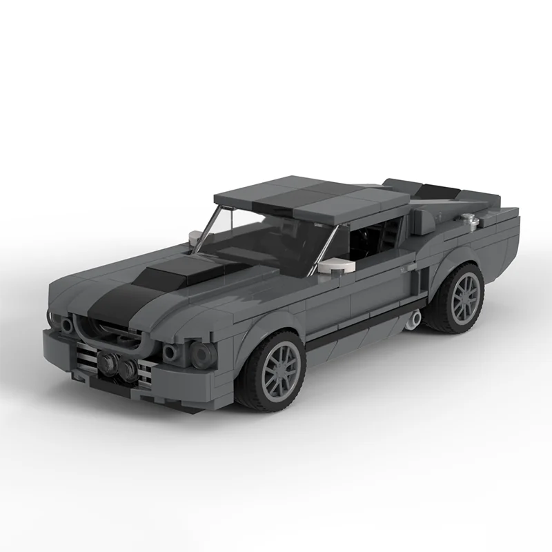 

MOC Shelby Mustang GT500 Speed Champion Статическое издание Классическая модель автомобиля Гоночная детская игрушка Подарочные технологии Строительные блоки