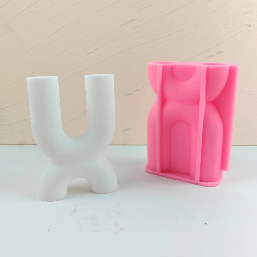 

U-образная форма, скандинавская простая современная силиконовая форма для свечей, смола, ароматерапевтический пластырь, формы для домашнего интерьера