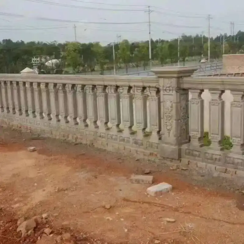 

Column Roman New Railing Chinese Mold Balcony Guardrail Cement Building Decoration European Villa Cast-in-place Fence Thickened