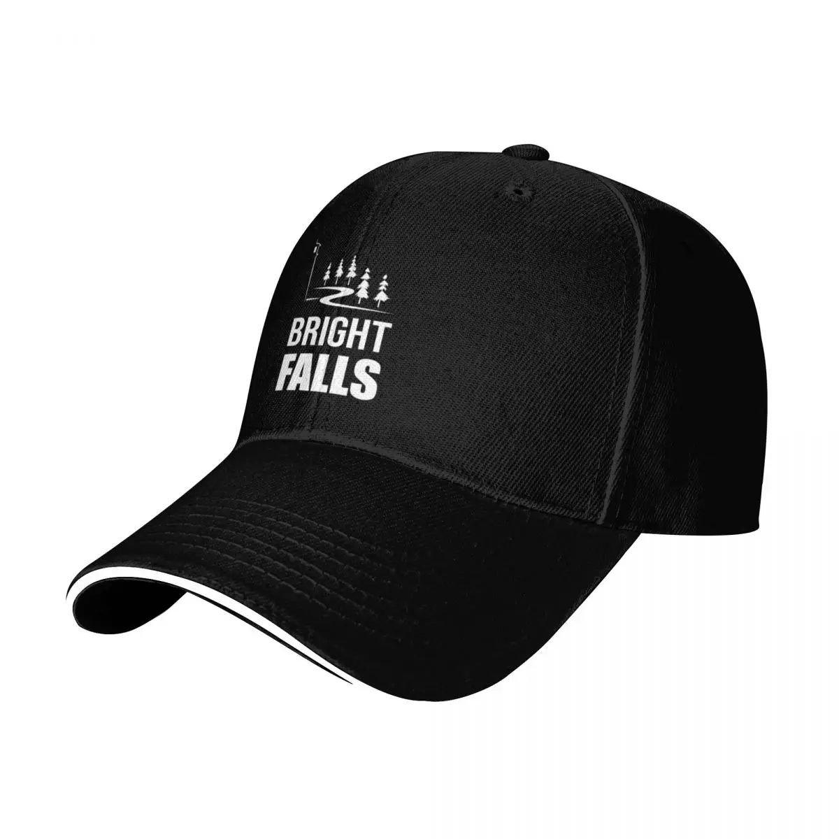 Bright Falls - Awake - Logo Baseball Cap Six Panel Structured Crown Sun Protection UPF 50+ Breathable Mesh Back