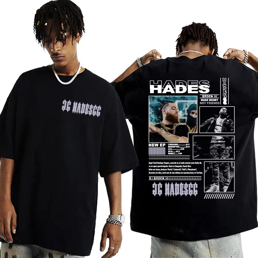 Rapper Hades 66 Make Money Not Friends Album Cover T Shirts Men Women Fashion Hip Hop Pop Music Short Sleeve 100% Cotton T-shirt