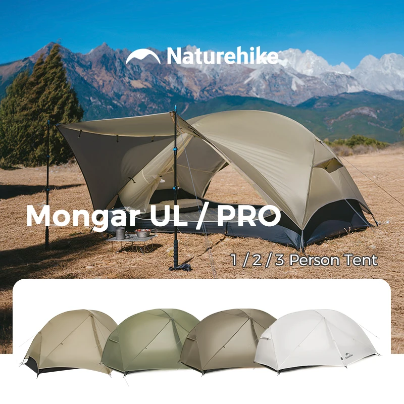 Naturehike Mongar 2 UL/PRO 1-2 Person Backpacking Tent Nylon