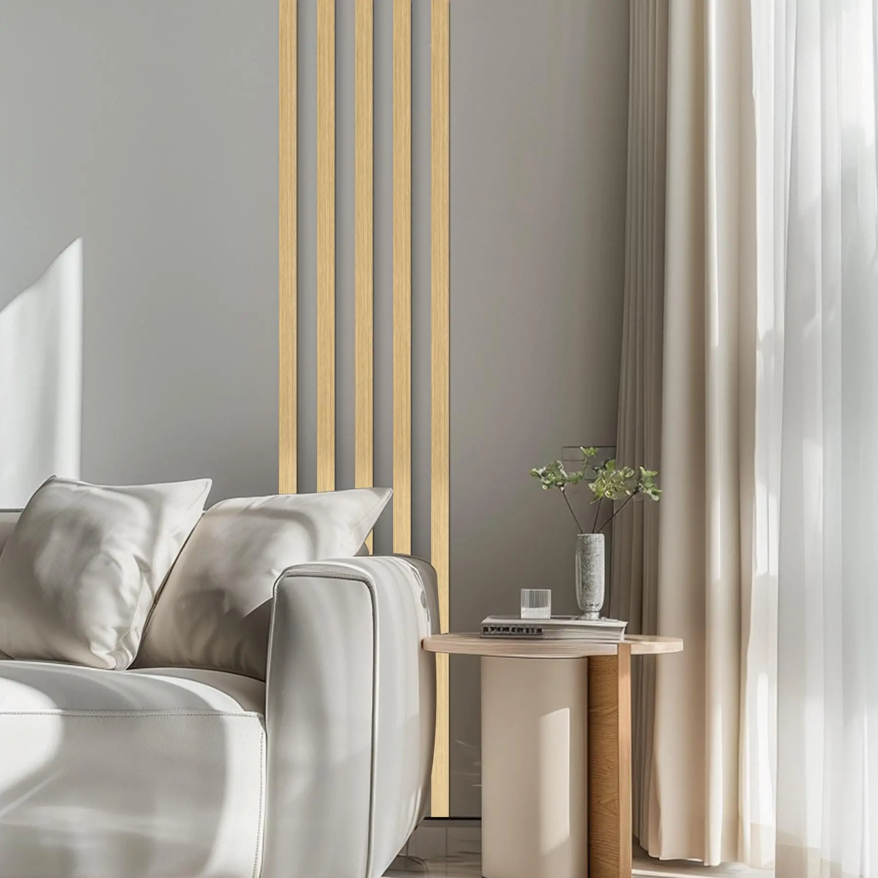 10 Meter Self-Adhesive Stainless Steel Decorative Strip, Self-Adhesive Matte Effect, Suitable for DIY Home Decoration