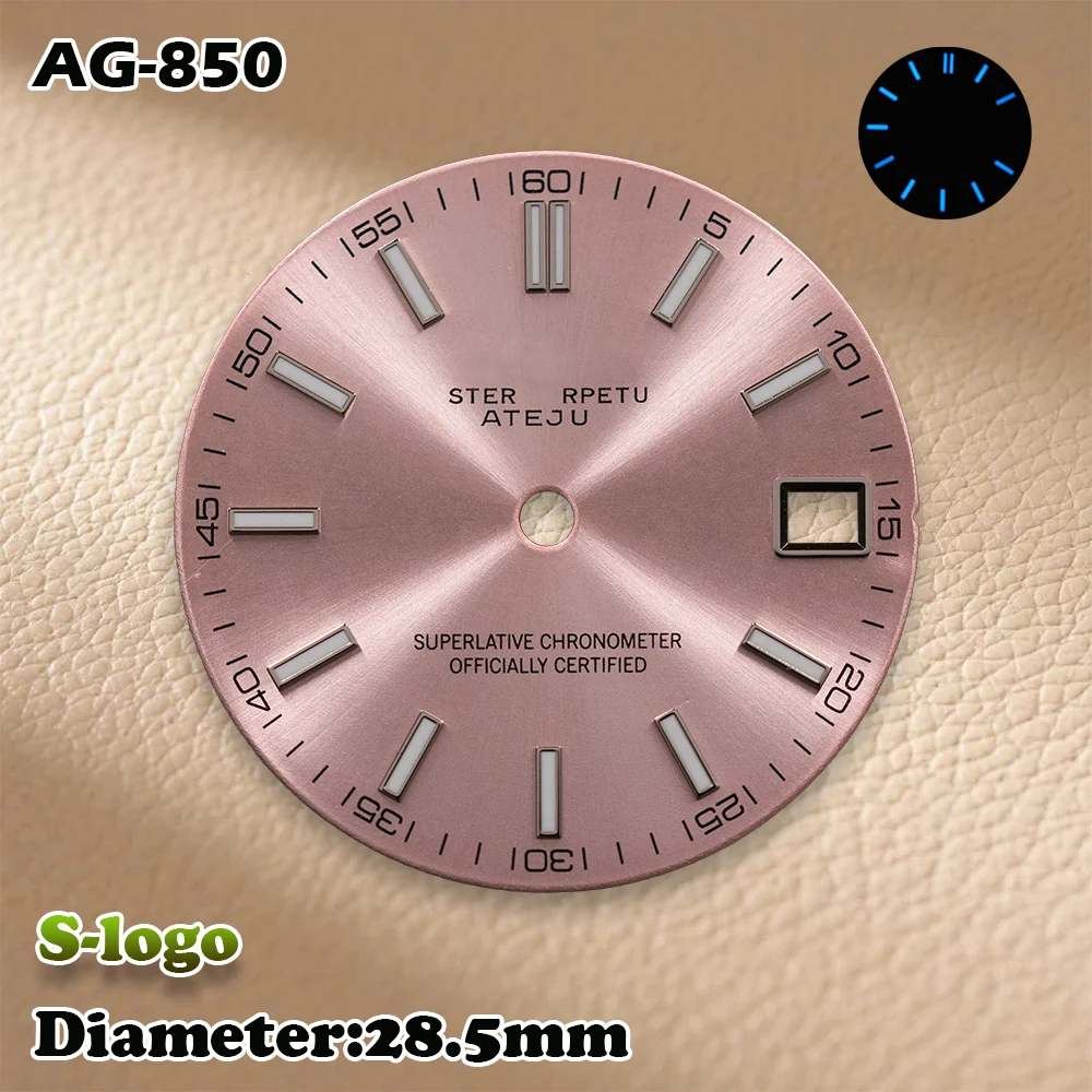 حركة NH35/NH36 الجديدة - قرص مجلة Sunray بشعار 28.5 ملم S مع مضيئة باللون الأزرق | مشاهدة ملحقات التعديل #2