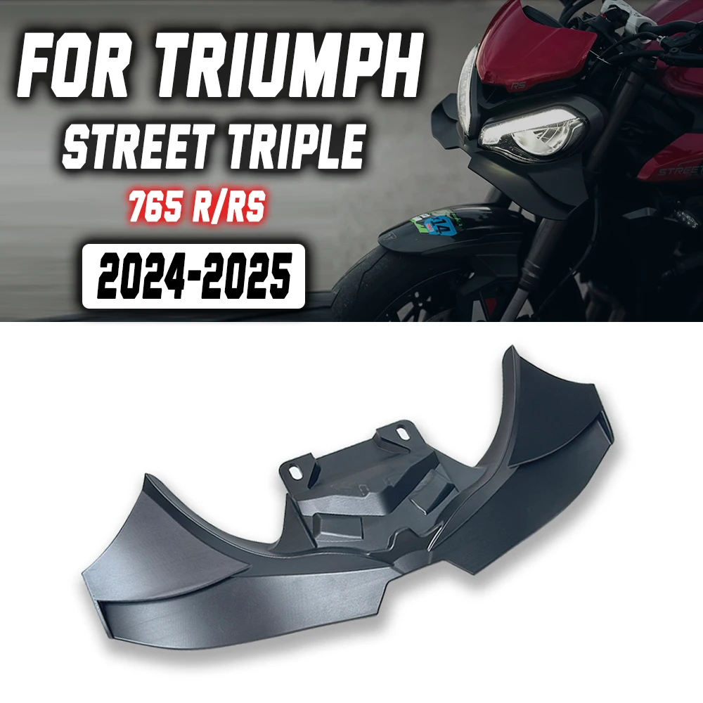 

For Triumph Street Triple 765 R/RS 2020-2025 GP spoiler Airflow guide cover aerodynamics 765rs Motorcycle Moto GP Front Lip