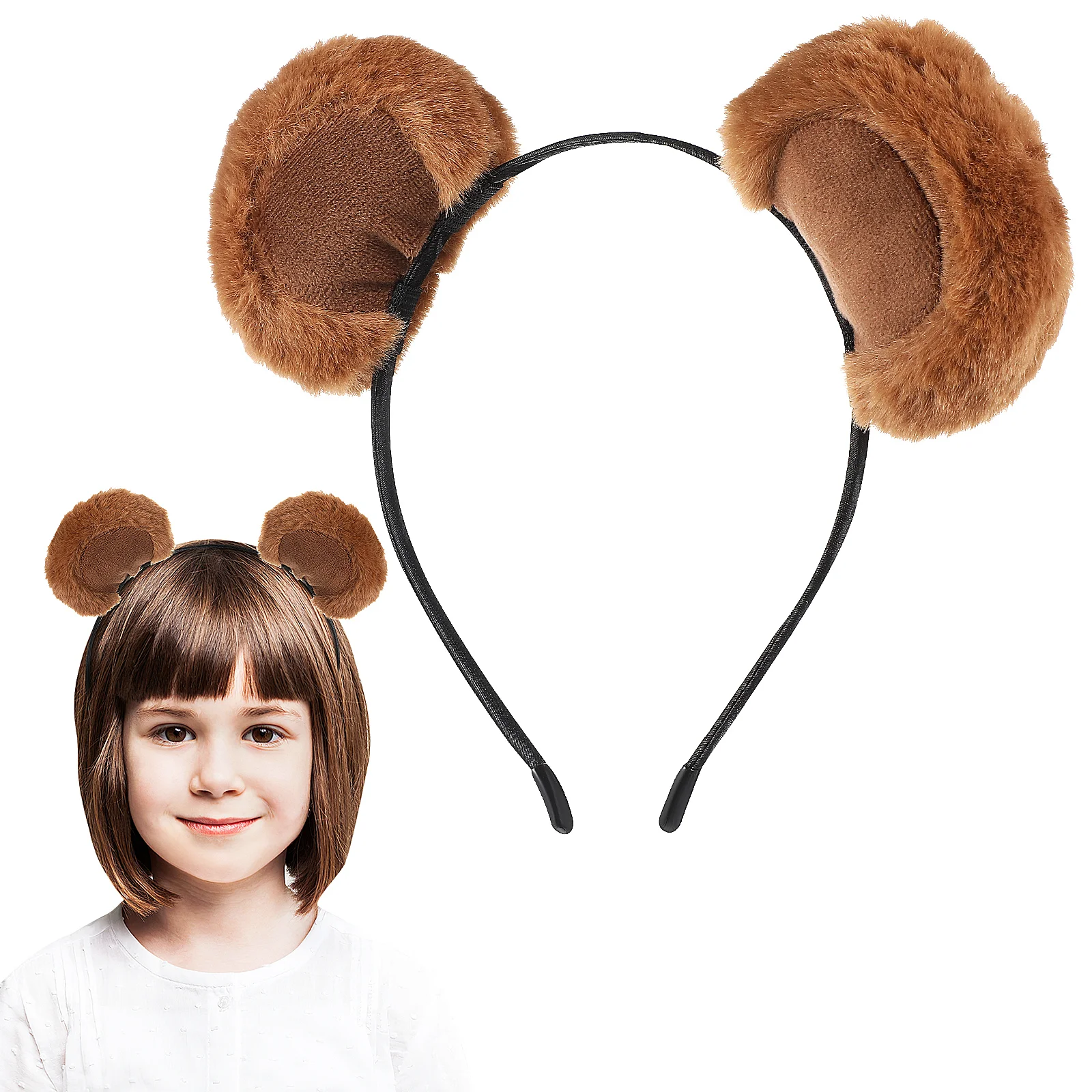 Headband Little Bear Hair Cave Plush Headbands Fun Face Wash Skin Care Photo Booth Props Skincare Makeup Coffee Ears Cute Miss