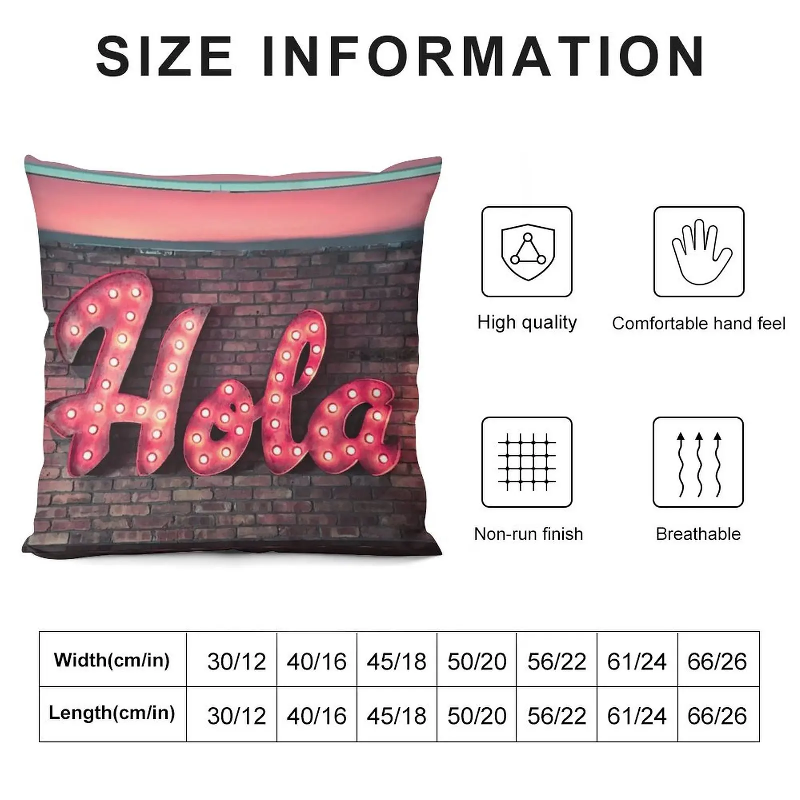 Hola Spanish Hello Neon Sign Throw Pillow Covers For Sofas anime girl home decor items pillow