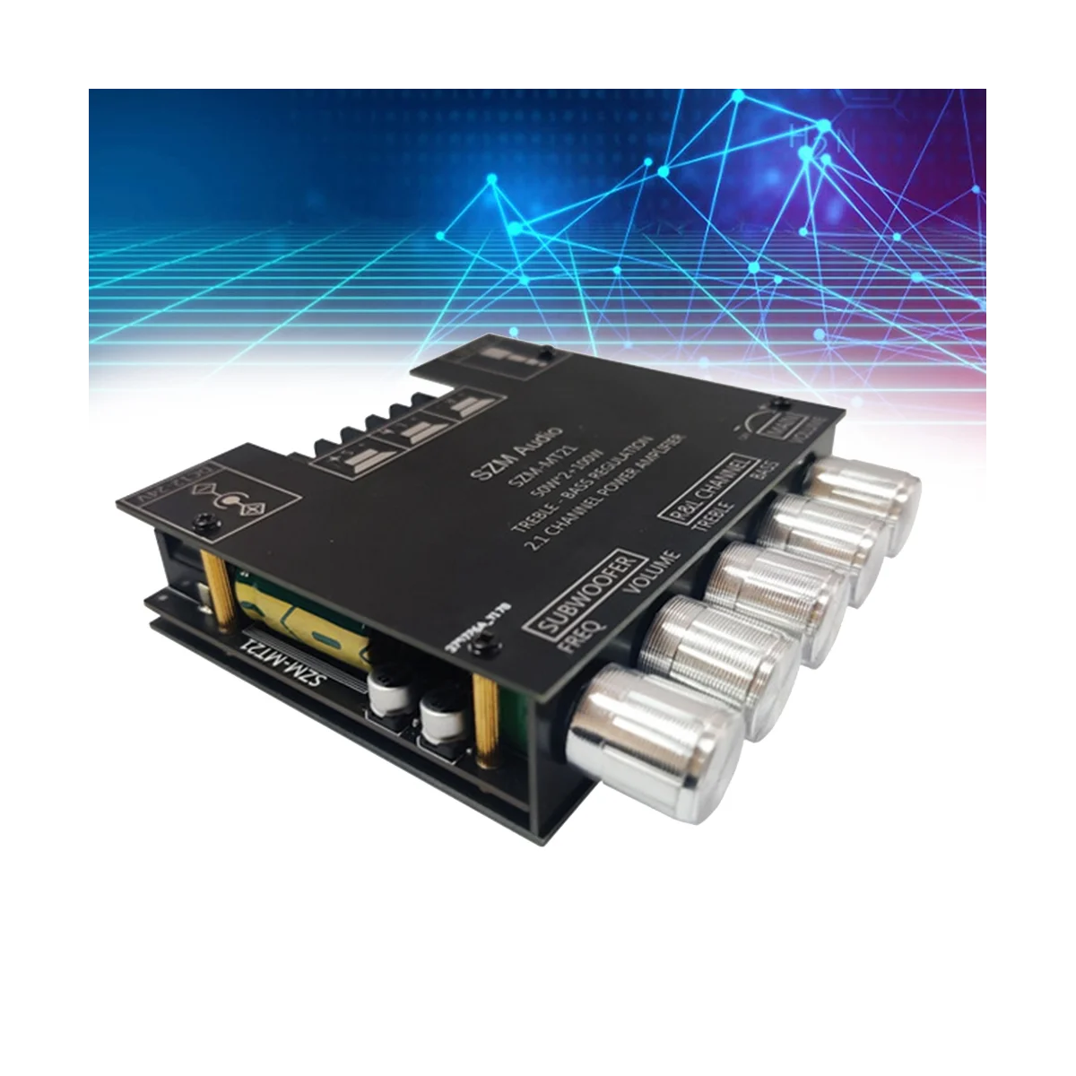 Carte d'amplificateur de puissance numérique Bluetooth, amplificateur haute puissance, technologie haute basse, canal 2.1, 50W x 2 + 100W