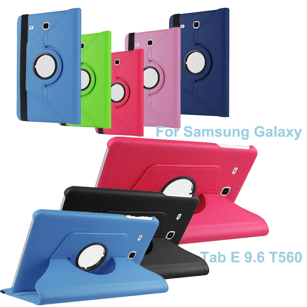 

Tablet Case Hard PU Smart Cover Fold Holder Stand Skin Shell For Samsung Galaxy Tab E 9.6" SM-T560 SM-T561 Magnetic Protective