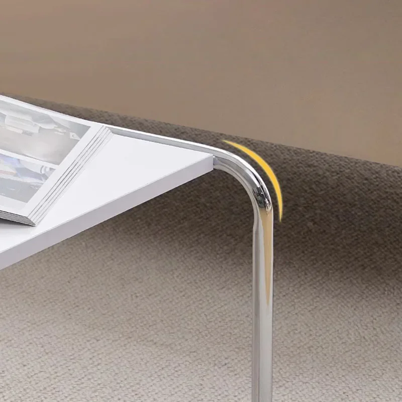 

t Stainless Steel Simplicity Coffee Table Modern Design Metal Unique Coffee Table Advanced Sense Nordic Mesa