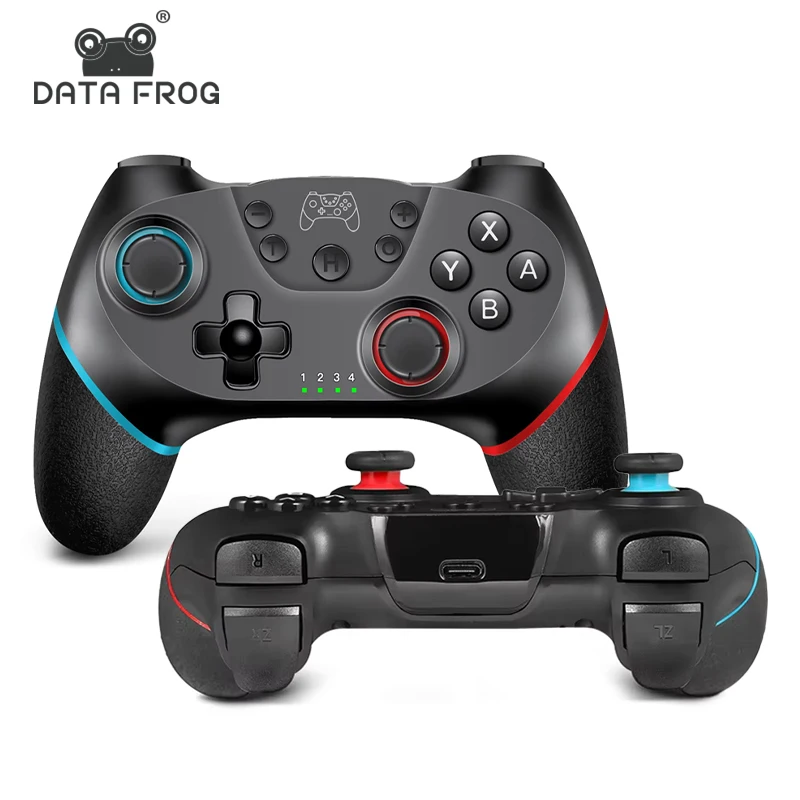 Controlador de interruptor Compatible con DATA FROG, Gamepads inalámbricos con Bluetooth para consola Switch Lite, Joystick de Control