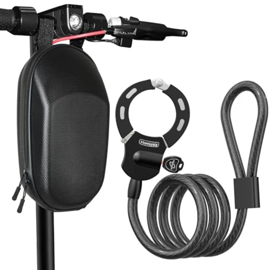 

Scooter Lock with Bag for Electric Scooter Anti-Theft Security Lock up to 39.37 Inches Long Durable Steel Chain and Heavy-Duty