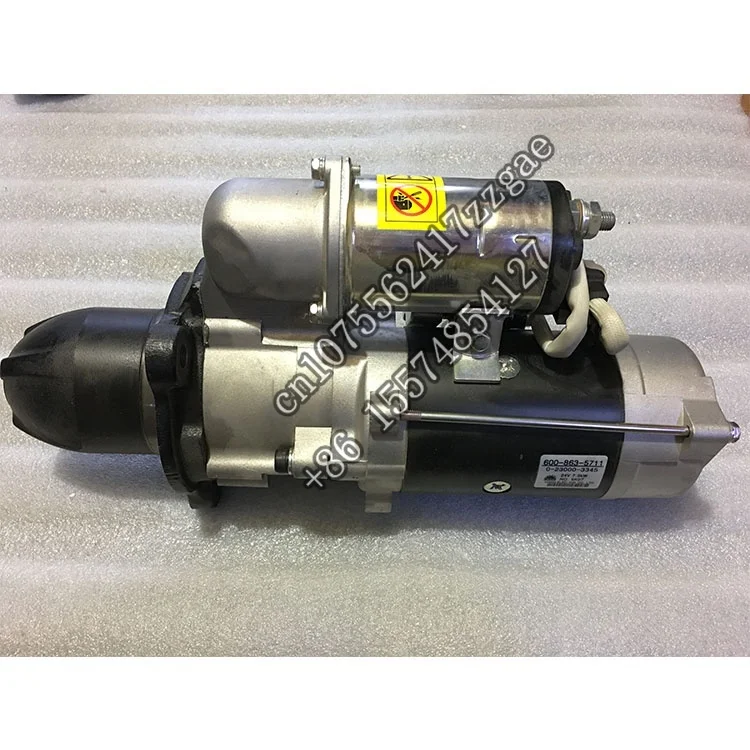 100% GENUINE NIKKO 0230003340 0-23000-3345 STARTER FOR KOMATSU WA380E PC300E-7 STARTER 24V 7.5KW 6D114 ENGINE STARTER 6008635712