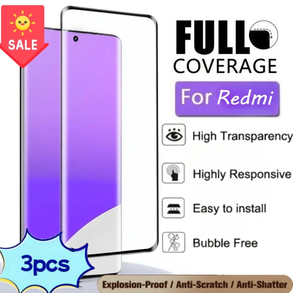 3Pcs 9D Tempered Gl…