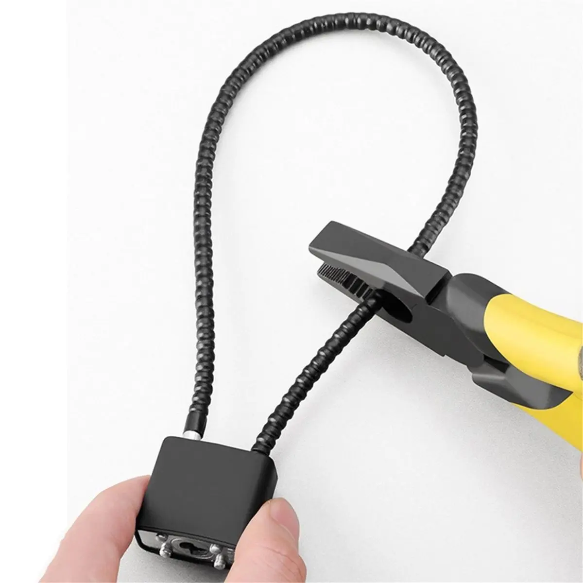 2Pcs 15 Inch Steel Lock Keyed Flexible Steel Cable Lock Keyed Wire Lock Cable with Keys for Bicycle Cabinet Fence Gate
