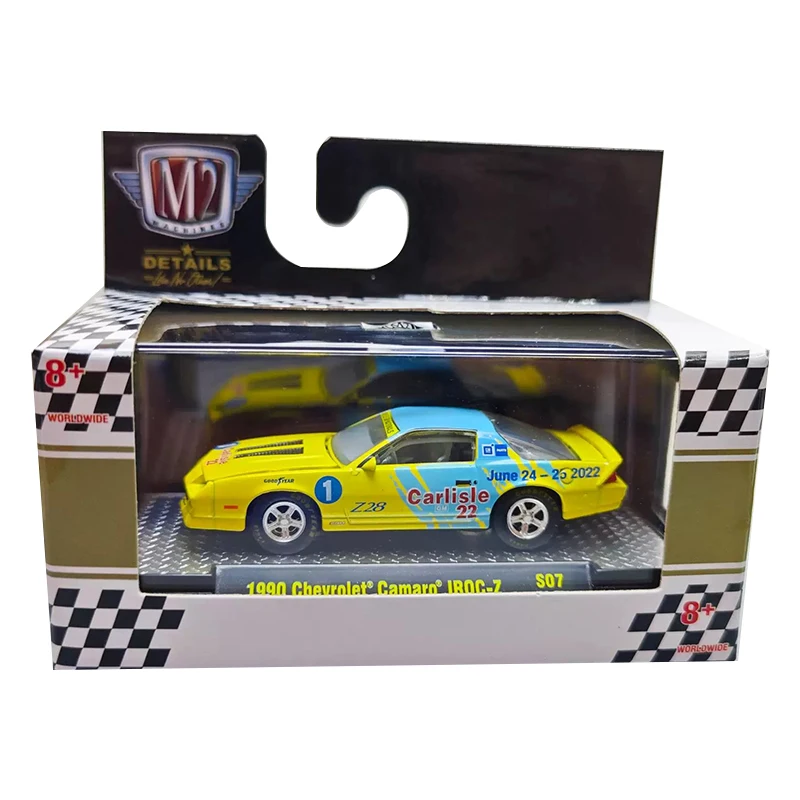 Máquinas M2 1:64 Mello amarillo 1959, modelo de colección limitada de aleación roja especial de Navidad, coche, juguete de regalo de cumpleaños para niños