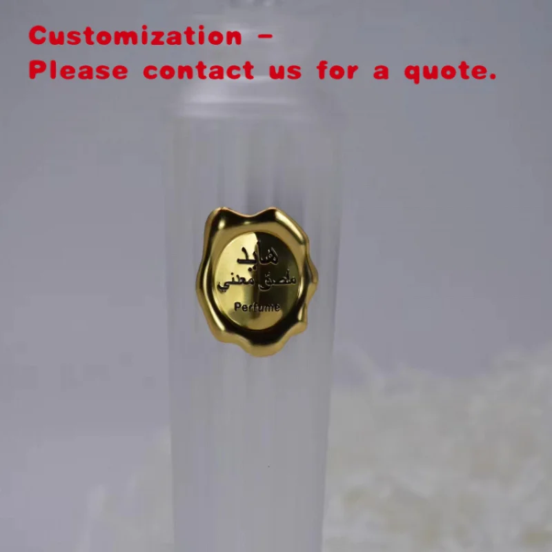 custom.Durable Metal Adhesive Sticker Aluminum Nameplate Metal Printing Labels Glass Perfume Bottles Durable and Long-L