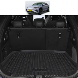 Car Trunk Mats For BYD Sea Lion 07 2024 Waterproof Rear Backrest Protection Cushion TPE Trunk Tray Floor Mat