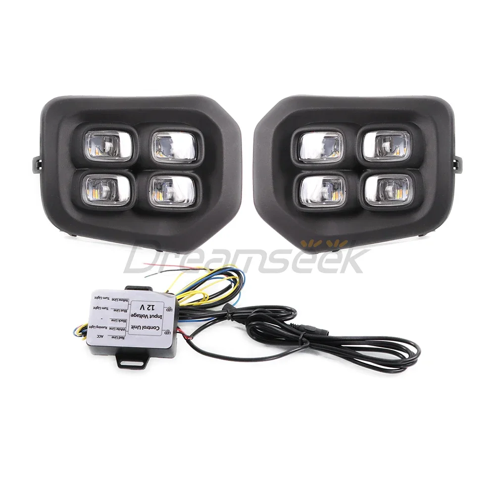 LED DRL Day Lights for Toyota Tacoma SR SR5 2016-2020 Daytime Running Light Driving Lamp with Turn Signal