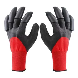 Garden Flower Planting Double Claw Gloves Waterproof and Anti Thorn Grass Pulling Latex Earth Digging and Horticultural Gloves