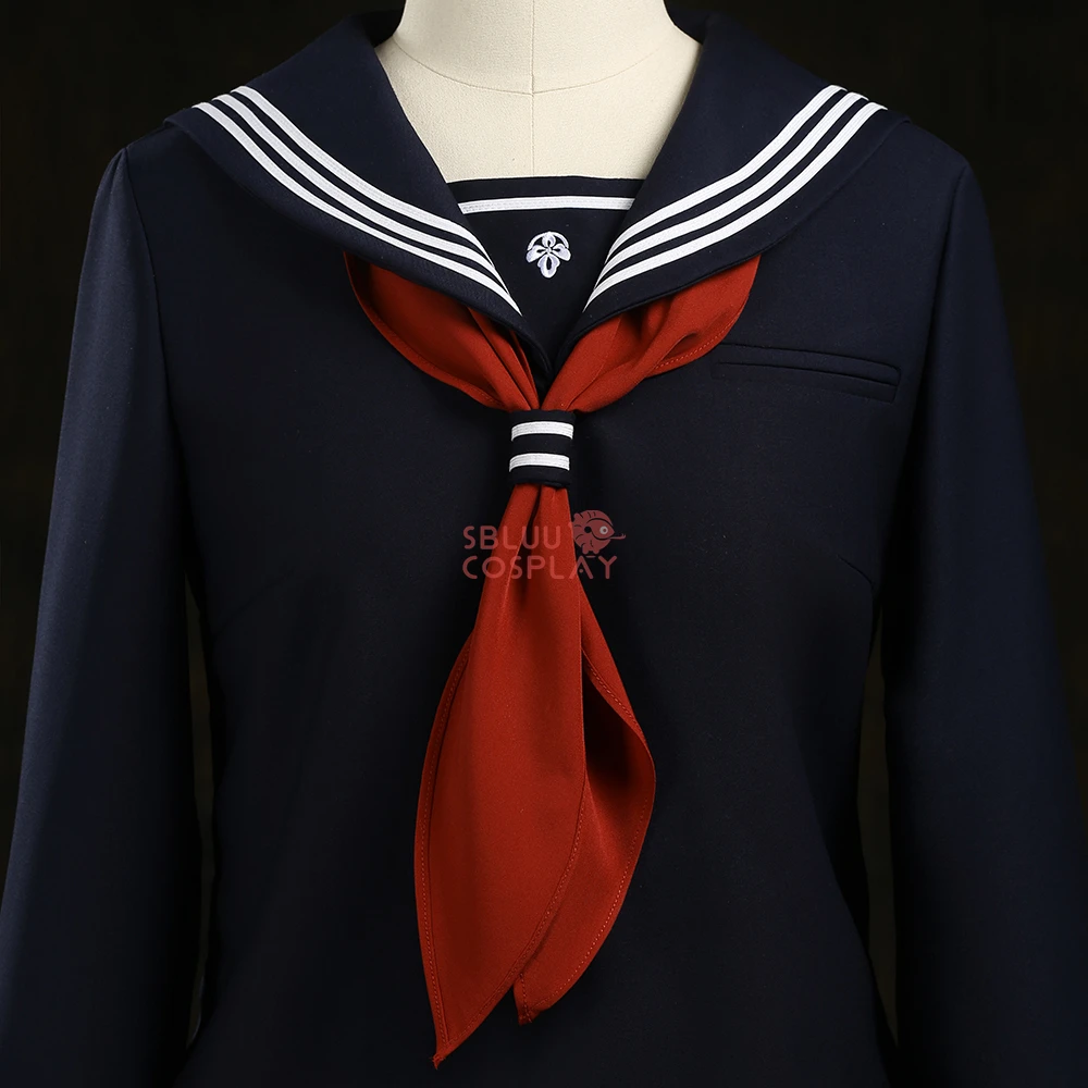 SBluuCosplay Shimizu Hinako تأثيري حلي التطريز المرأة زي مدرسي JK فستان حفلة الهالوين الزي
