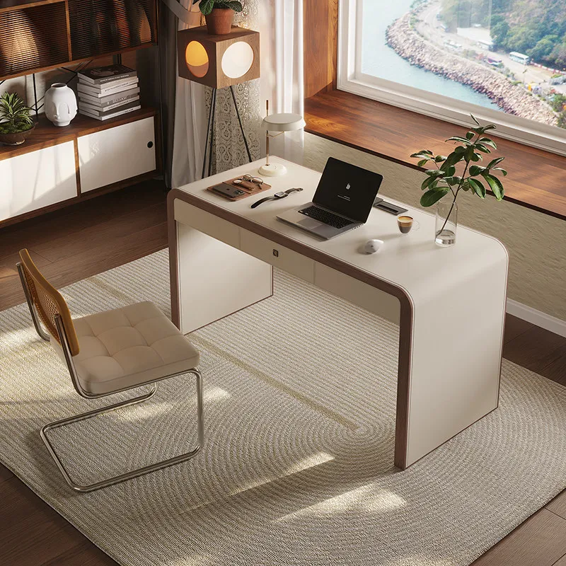 Minimalist Modern Office Desk Wooden Design Aesthetic Nordic Display Office Desk Executive Organizers Tavolo Salon Furniture