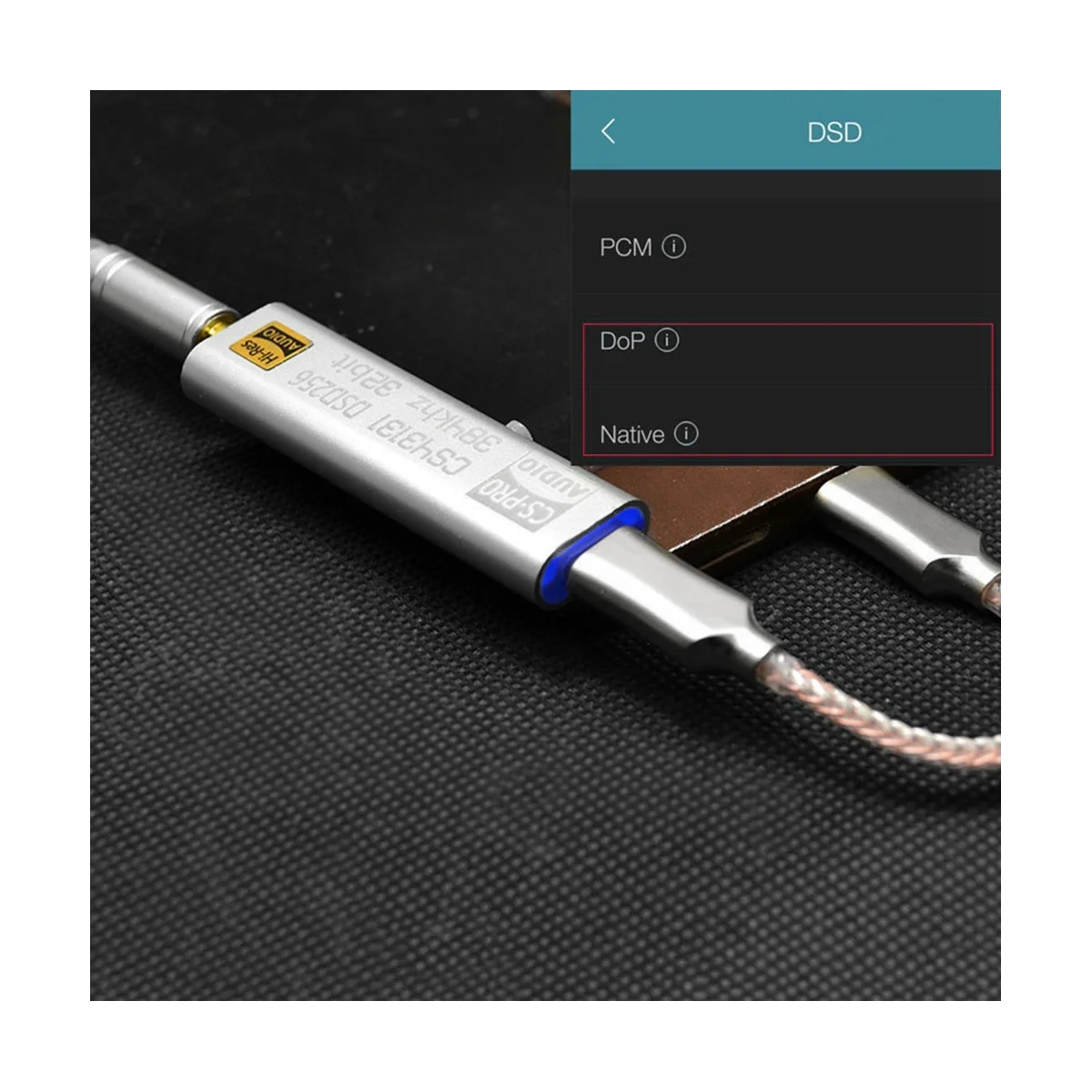 A57G-TYPE C ถึง 3.5 มม.DSD256 ถอดรหัสสําหรับ Android เครื่องขยายเสียงหูฟังอะแดปเตอร์ DAC แบบพกพา USB Logic Hifi สําหรับ Win10 PC