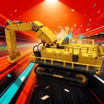 2285pcs MOC XL Modernized Excavator Technical Model Building Blocks Construction Christmas Gifts Toys Creative Education Idea