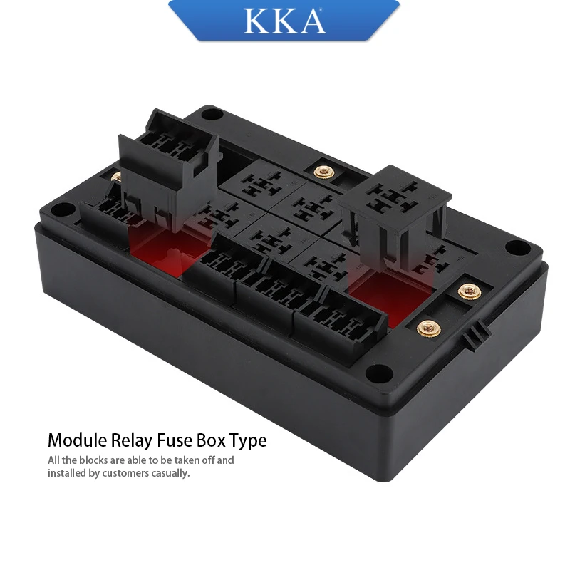 Koersted 15-way car fuse box universal model 12V/24V 4pin/5pin modification and installation truck car universal