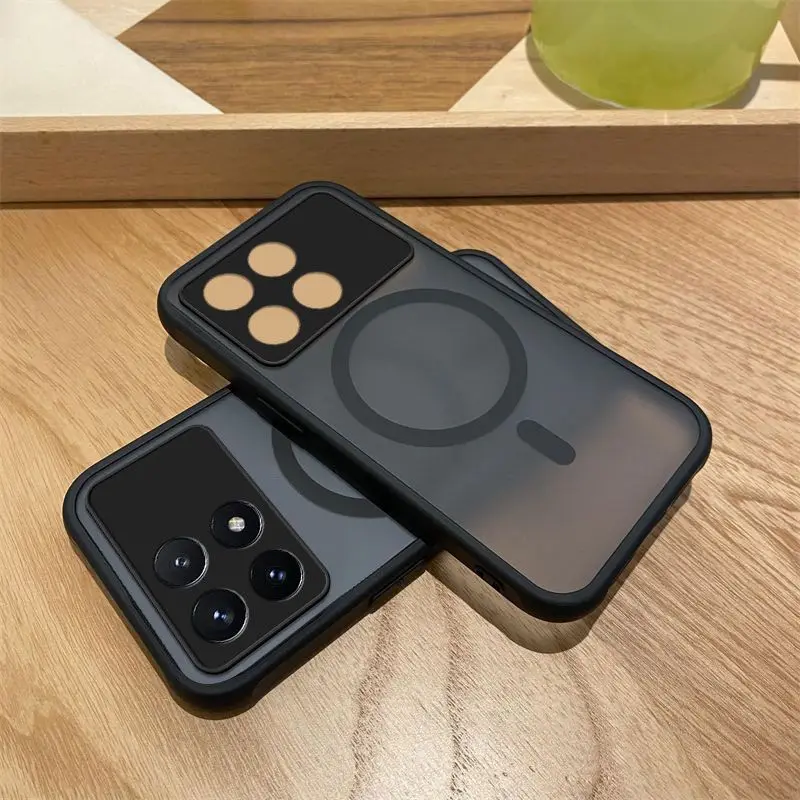 Etui do POCO F6 Pro X6 Pro Nowe Magnetyczne Matowe Półprzezroczyste Ultracienkie PC Odporne na Upadki Etui Ochronne na Redmi K70 K70E Odporne na Wstrząsy Funda — zdjęcie produktu 2