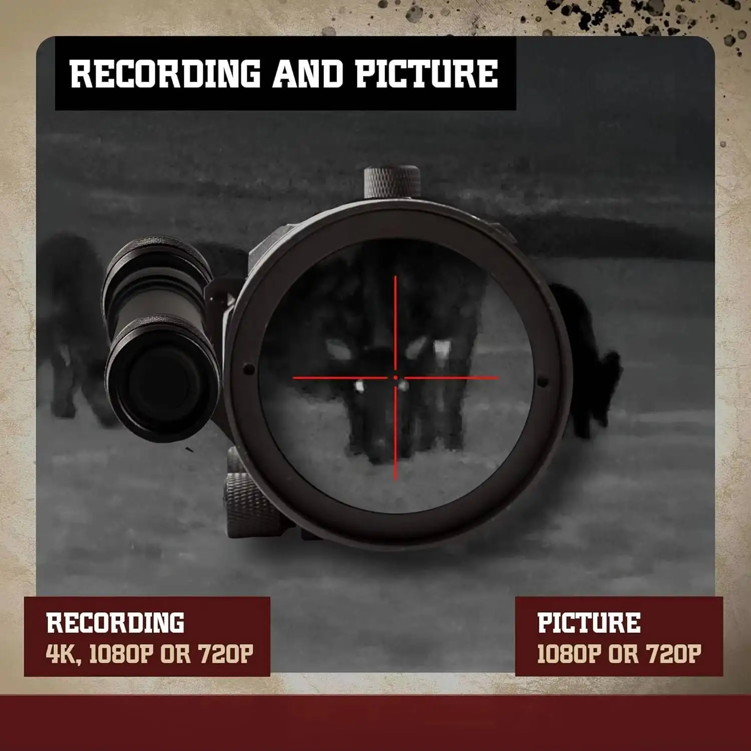 Sightmark Wraith 4K Max 3-24x50 مع منظار البندقية الرقمي للرؤية الليلية بالأشعة تحت الحمراء