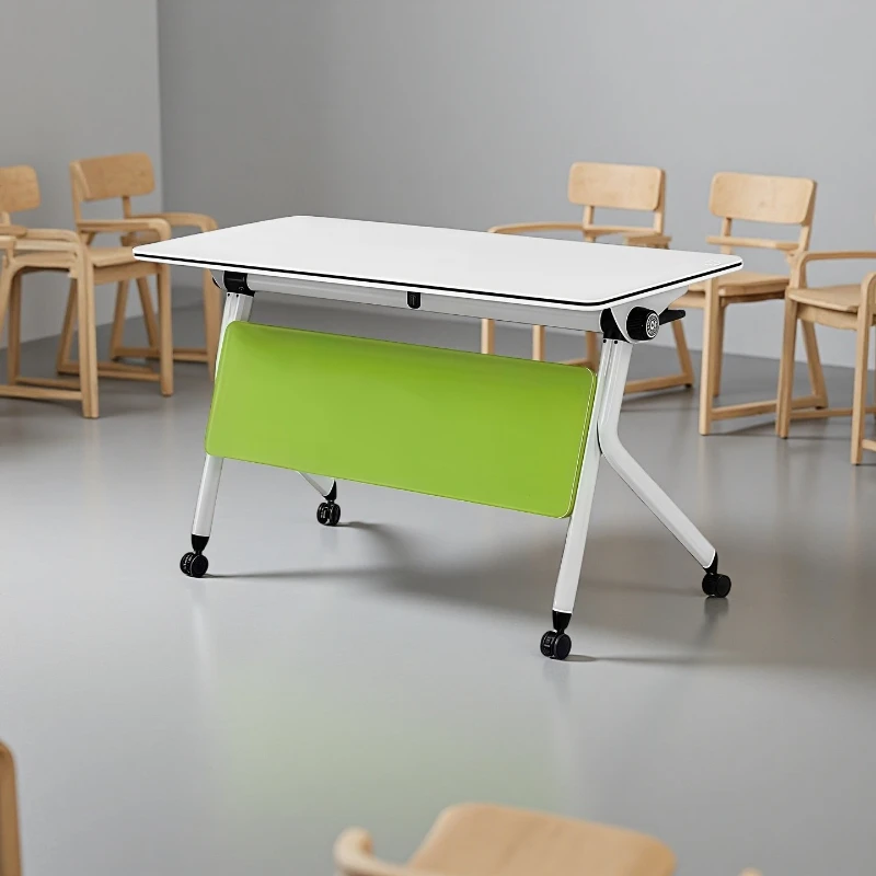 Office Desks Table Thickened Desktop Bold Table Legs Silent Universal Wheel  Tavolo Ufficio Riunione Desk Conference Table