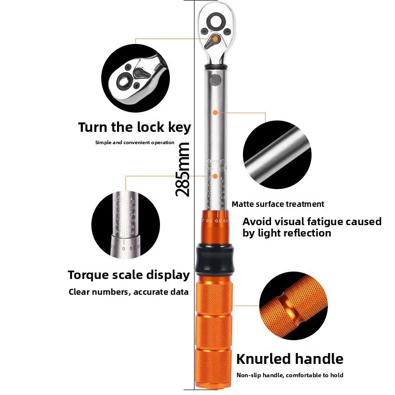 

Bicycle torque wrench tool, 19 piece set 1/4 preset torque wrench set, durable and sturdy, made of safe materials