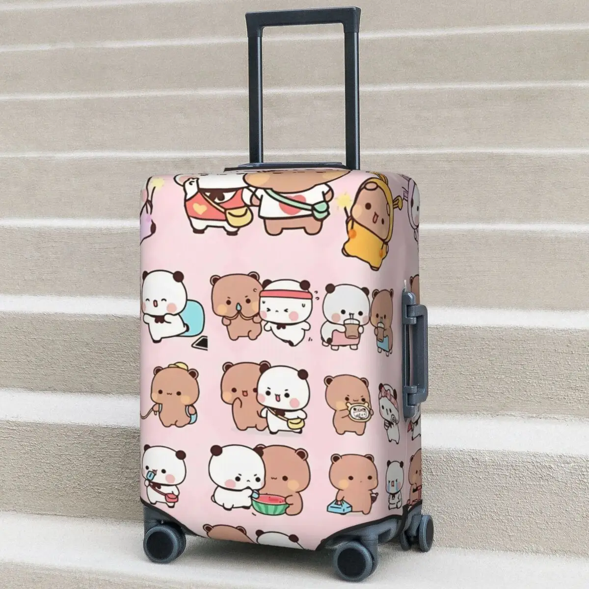 

Bubu Dudu Cute Cartoon Bear Character Suitcase Cover Kawaii Panda Flight Travel Useful Luggage Case Protection