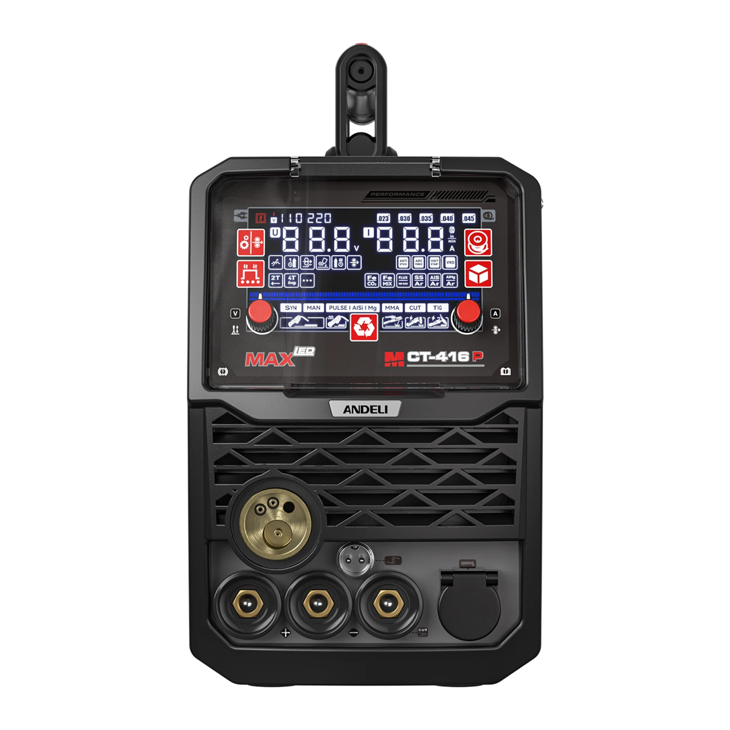 

ANDELI 110V/220V High Frequency Welding Machine MCT-416P MIG LIFT TIG MMA CUT 5 In 1 Multifunctional Welder Manufacturer