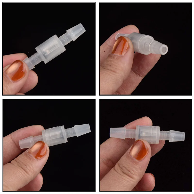 1~10Pcs Spring Ball Type One-Way Valve Water Stop Valve Aquarium Liquid Gas Check Valve Water Stop Pressure Control Check Valve