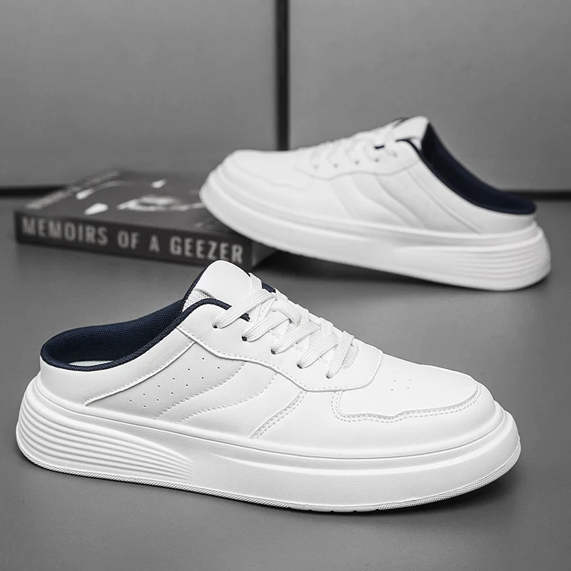 

Мужские дышащие повседневные туфли, новые летние уличные сетчатые полутапочки, удобные мягкие подошвы, модные молодежные универсальные трендовые туфли