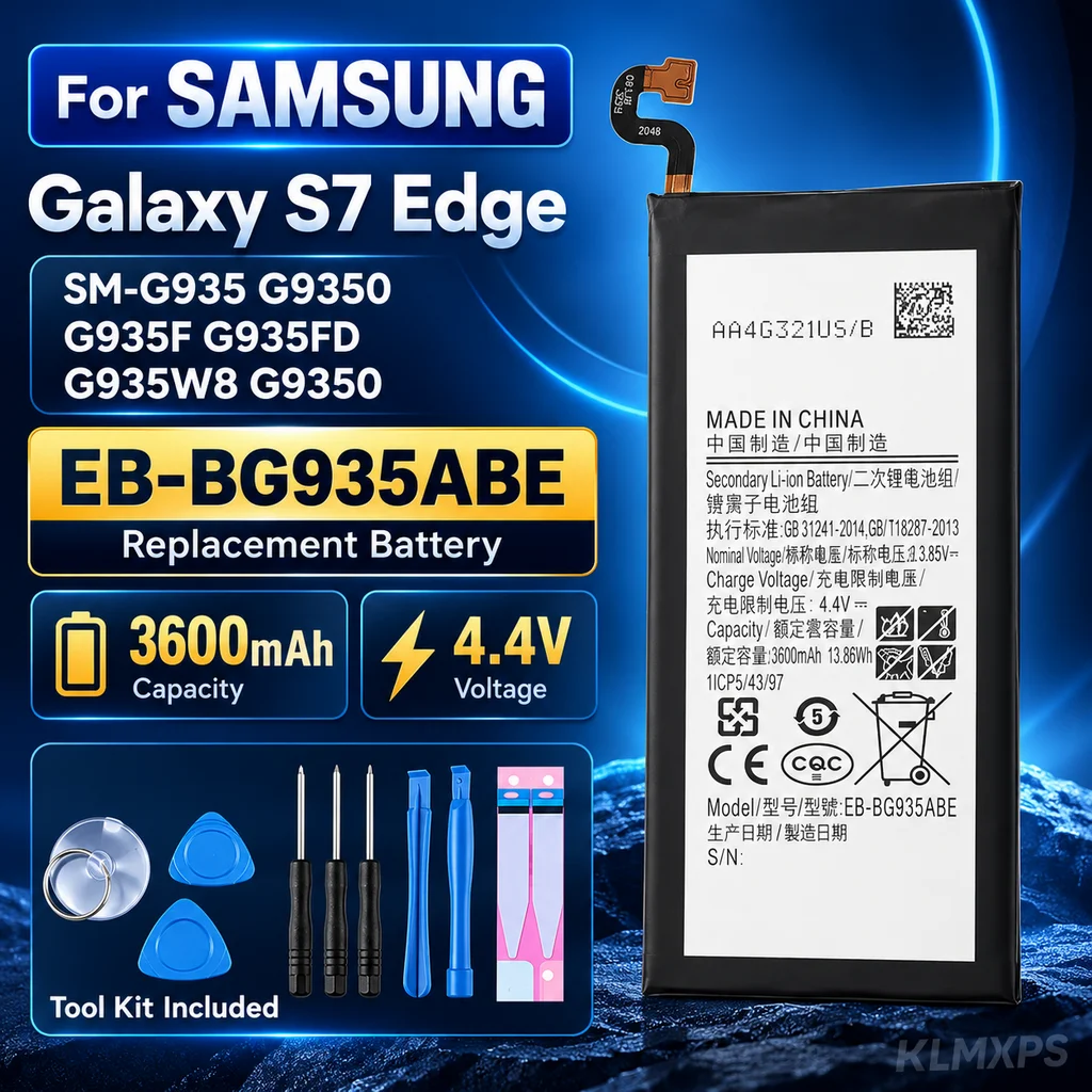 3600mAh Replacement Battery EB-BG935ABE EB-BG935ABA for Samsung Galaxy S7 Edge SM-G935F G9350 G935FD