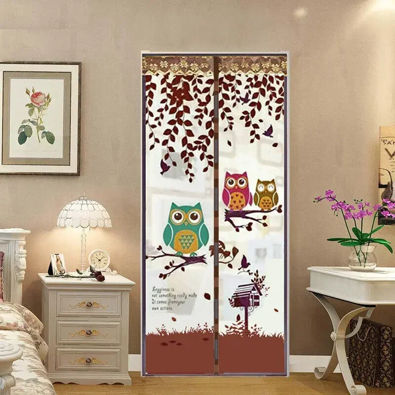 

90X210Cm Summer Magnetic Mesh Net Anti Mosquito Bug Curtain Automatic Closing Door Screen Kitchen Curtain Drop