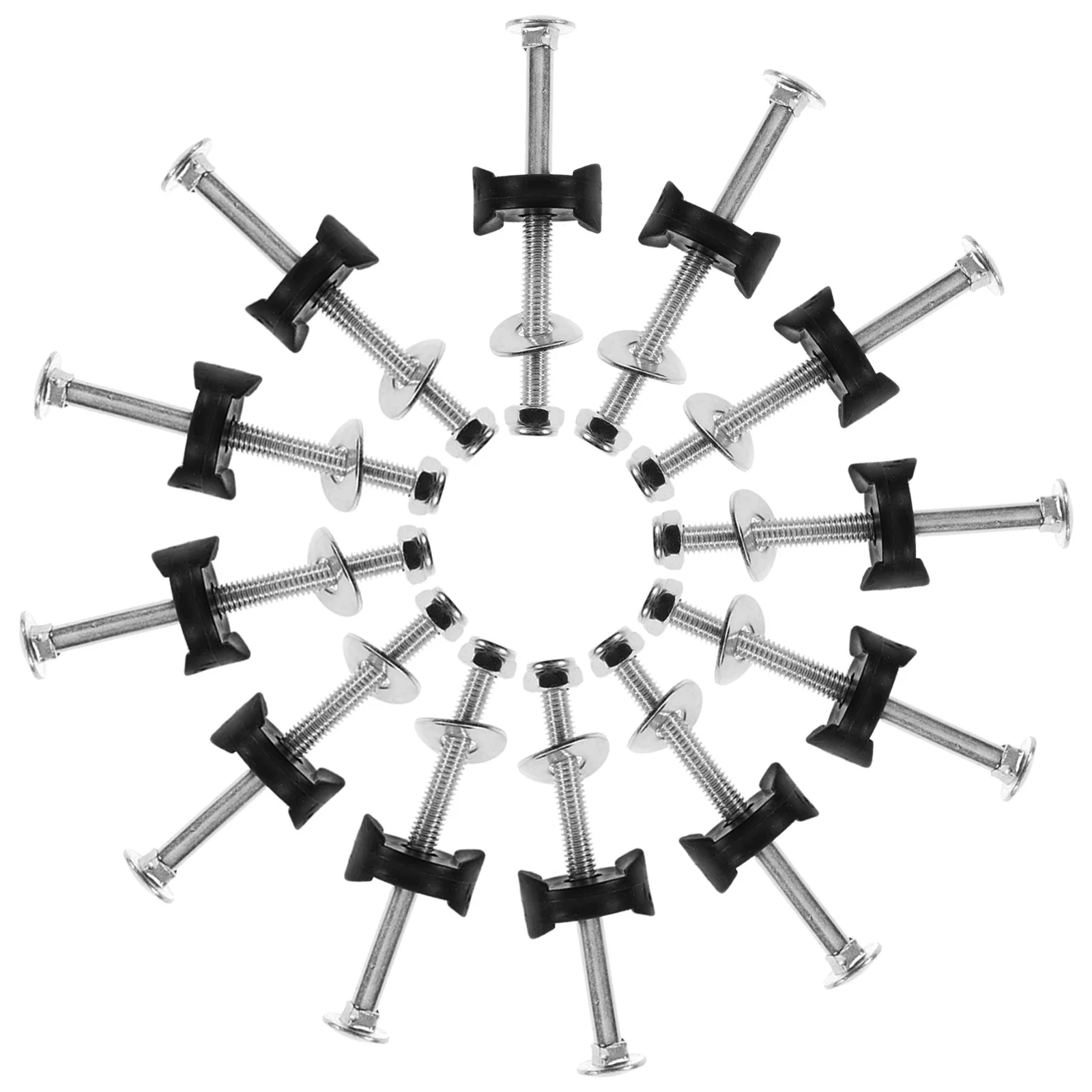 12Pcs Trampoline Screws Long Durable Fixing Screws Wear-Resistant Practical Sturdy Anti-Falling Replacement Trampoline Parts